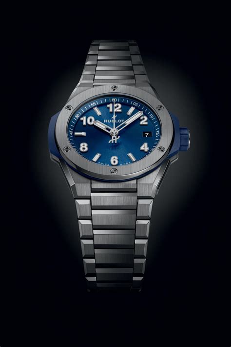 Big Bang Integrated Time Only Titanium Blue 38 mm .